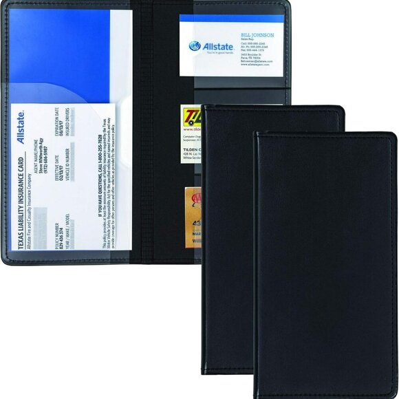 2 Pack Car Registration and Insurance Holder, Essential Vehicle Glove Box Organi - Picture 1 of 9